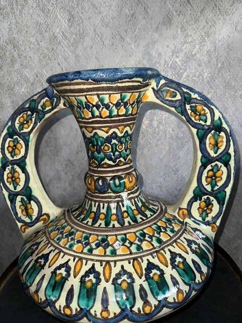 atelier traditionnel - inconnu - Vase - cruche double ance, Antiek en Kunst, Antiek | Glaswerk en Kristal