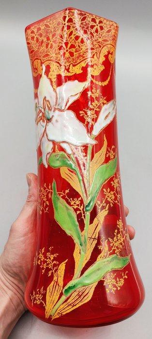 LEGRAS (1839-1916) - Vase -  Rare Grand Vase Art Nouveau à, Antiek en Kunst, Antiek | Glaswerk en Kristal