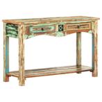 vidaXL Wandtafel 120x40x75 cm massief gerecycled hout, Huis en Inrichting, Tafels | Bijzettafels, Verzenden, Nieuw