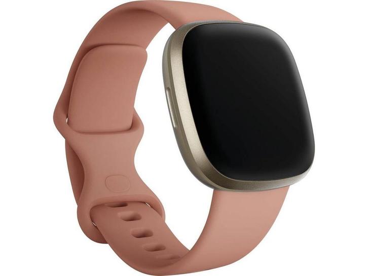 Fitbit Versa 3 - Smartwatch - GPS Hartslagmeting - Goud, Huis en Inrichting, Woonaccessoires | Overige, Zo goed als nieuw, Verzenden