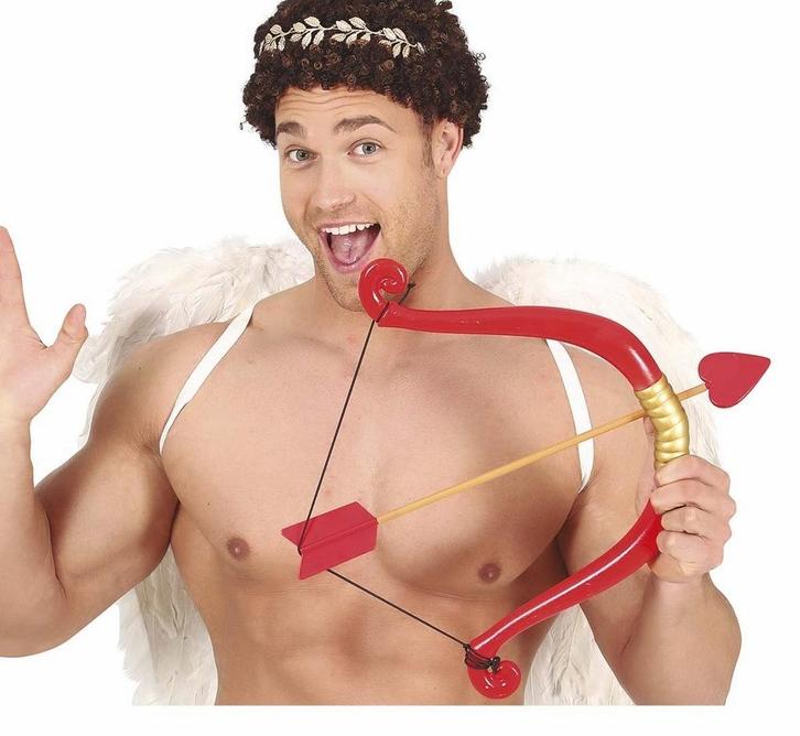 Nep Pijl En Boog Cupido 58cm, Hobby en Vrije tijd, Feestartikelen, Nieuw, Verzenden