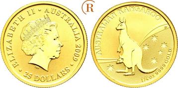 25 Dollar Kangaroo 1/4 Unze goud 2009 Australien: goud beschikbaar voor biedingen
