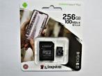 Kingston micro SD kaart 256GB nieuw, Audio, Tv en Foto, Foto | Geheugenkaarten, Kingston, Verzenden, Nieuw, Smartphone