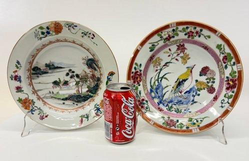 Twee antieke Chinese porseleinen borden, Qing-dynastie, Antiek en Kunst, Antiek | Overige Antiek