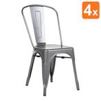 Stoelen | BISTRO | Staal | Silver | In-/Outdoor |, Zakelijke goederen, Verzenden, Nieuw in verpakking