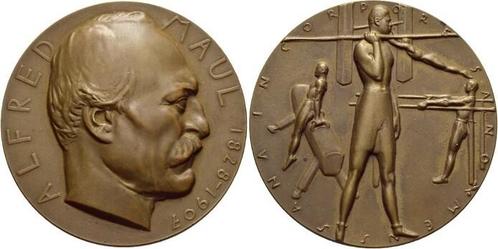 Bronze-medaille 1928 Baden-karlsruhe, Stadt, Timbres & Monnaies, Pièces & Médailles, Envoi