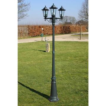 vidaXL Tuinlantaarn met 3 armen 215 cm aluminium, Tuin en Terras, Buitenverlichting, Verzenden, Nieuw