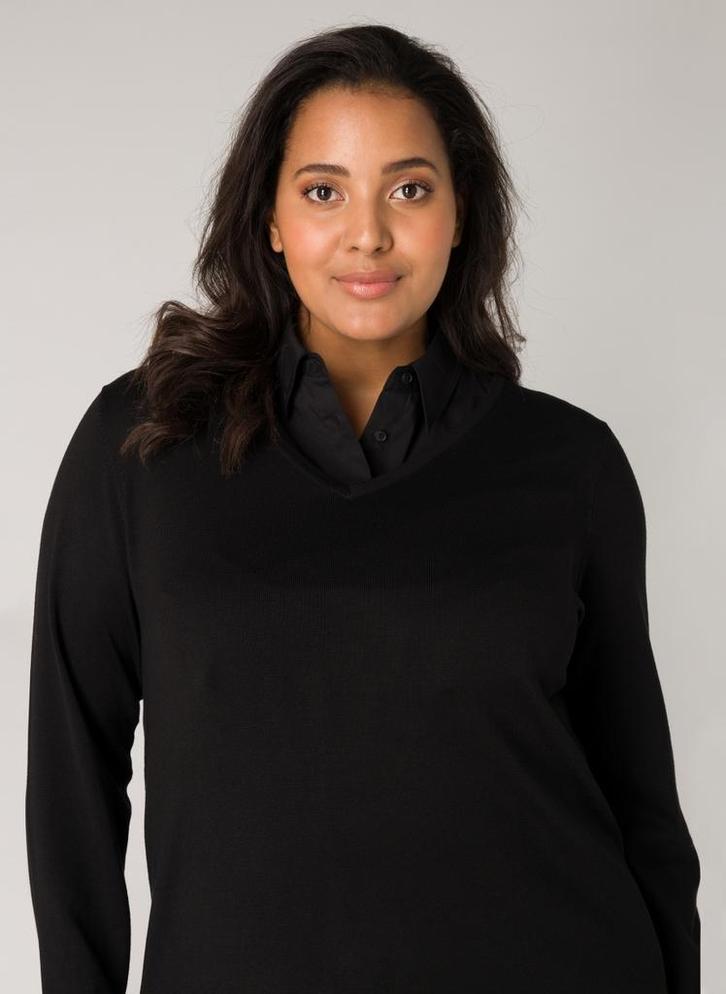 Base Level Curvy kraag Yolina1(48)Maat 46/48 (XL) of groter, Kleding | Dames, Overige Dameskleding, Nieuw, Verzenden