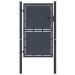 vidaXL Poort 100x175 cm staal antraciet