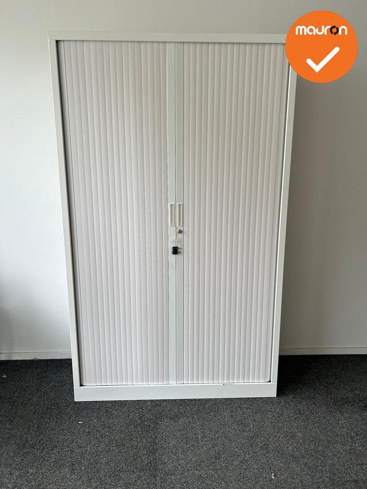 Robberechts roldeurkast - 198x120x43 - wit met witte deuren-, Zakelijke goederen, Kantoor en Winkelinrichting | Kantoormeubilair en Inrichting