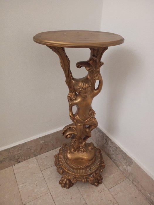Standaard - Hout - Putto met Hoorn des Overvloed bijzettafel, Antiek en Kunst, Curiosa en Brocante