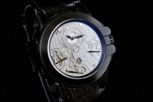 Harry Winston - Ocean Triple Retrograde Black Zalium, Handtassen en Accessoires, Horloges | Heren