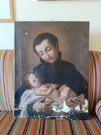 École italienne (XIX) - Santo con Gesù bambino