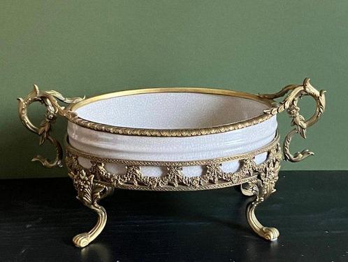G&C Interiors - Schaal - Brons, Porselein - Ovale, Antiek en Kunst, Curiosa en Brocante