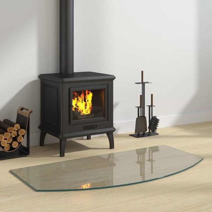 vidaXL Glasplaat openhaard 100x50 cm, Doe-het-zelf en Bouw, Glas en Ramen, Nieuw, Verzenden
