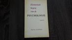Elementair begrip van psychologie 9789031304615, Livres, Psychologie, Groot, Verzenden