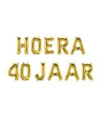Gouden Ballonnen Set 40 Jaar Hoera 1,9m, Verzenden