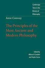 Anne Conway: The Principles of the Most Ancient, Conway,, Conway, Anne, Verzenden