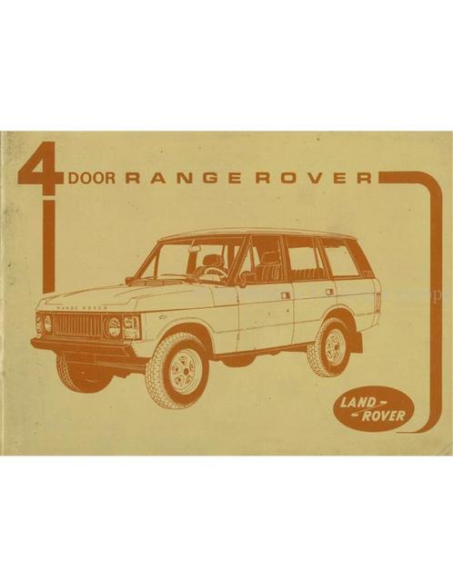1981 RANGE ROVER CLASSIC INSTRUCTIEBOEKJE MEERTALIG, Autos : Divers, Modes d'emploi & Notices d'utilisation