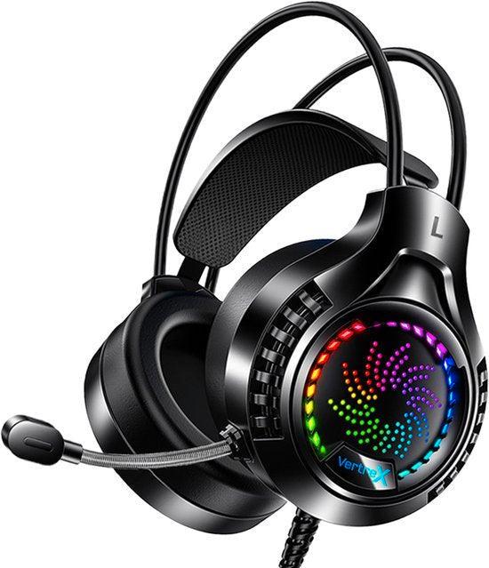 2dekans | VERTREX Gaming Headset met Microfoon - PC, PS5,, Audio, Tv en Foto, Luidsprekerboxen, Ophalen of Verzenden
