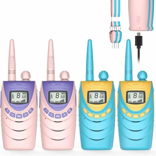 QNIGLO Walkie Talkie voor Kinderen Oplaadbaar, Kinder Wal..., Télécoms, Talkies-walkies & Walkies-talkies, Envoi