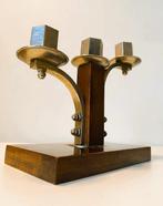 Kandelaar Kandelaar Art Déco met 3 kaarsen (2) - Hout,