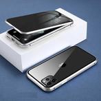iPhone 8 Plus Magnetisch Privacy Hoesje met Tempered Glass -, Télécoms, Verzenden