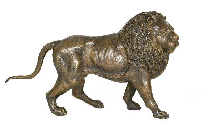 sculptuur, Royal Lion - 18 cm - Brons, Antiek en Kunst, Curiosa en Brocante