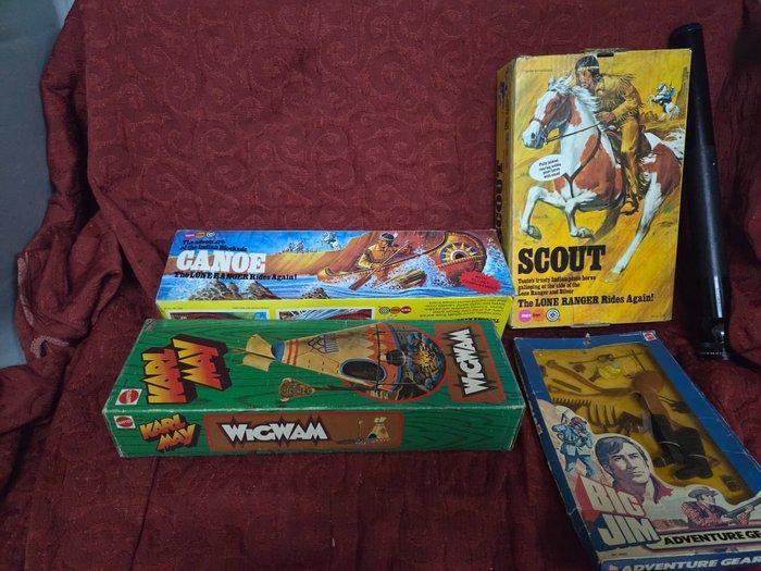 Mattel - Figuur - Big Jim Adventure Gear; Scout; Canoe;, Antiquités & Art, Antiquités | Autres Antiquités