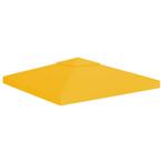 vidaXL Prieeldak 2-laags 310 g/m² 3x3 m geel, Verzenden