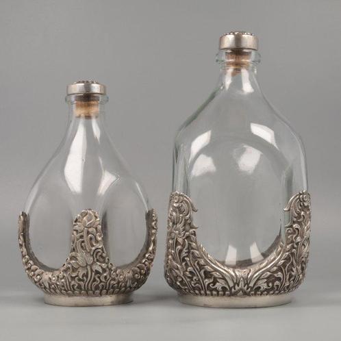 Djokja  - Karaf (2) - .800 zilver, Antiek en Kunst, Antiek | Zilver en Goud