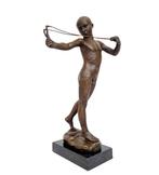 Figurine - Catapult boy - Bronze