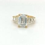 Zonder Minimumprijs - Ring - 18 karaat Geel goud -  5.06ct., Nieuw