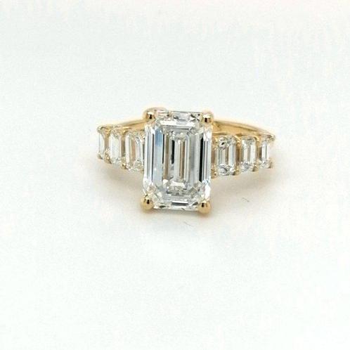 Zonder Minimumprijs - Ring - 18 karaat Geel goud -  5.06ct., Handtassen en Accessoires, Ringen