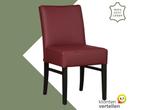 Leren eetkamerstoel Hold - Toledo Bordeaux (donkerrood) -, Huis en Inrichting, Nieuw, Leer, Ophalen of Verzenden, Eén