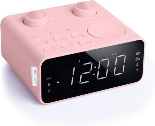 Wekkerradio roze Muse M-17 CPK roze met groot display SHO..., Elektronische apparatuur, Wekkers, Nieuw, Verzenden