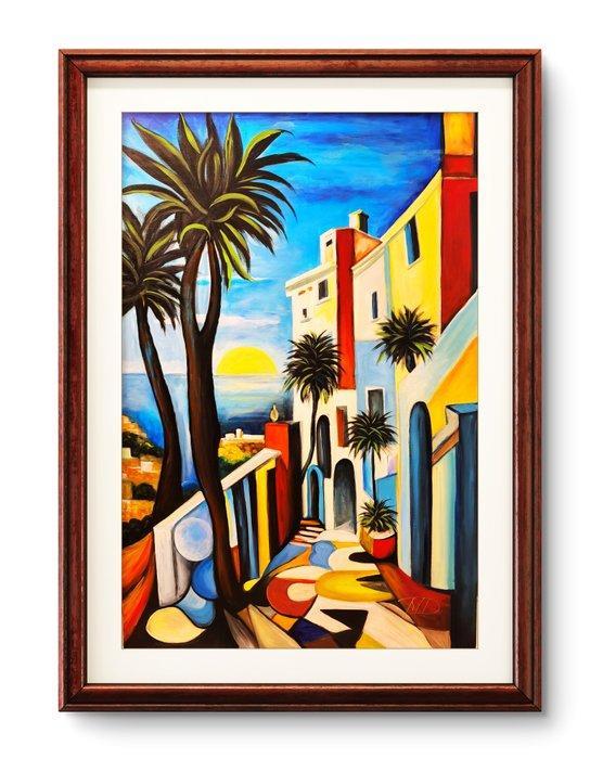 Denis Mihai - Cote Dazur-mon amour nr.1 XXL, Antiek en Kunst, Kunst | Schilderijen | Modern