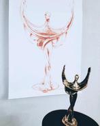 Bernard Jobin (1945-2025) - Lot d une sculpture bronze et, Antiek en Kunst