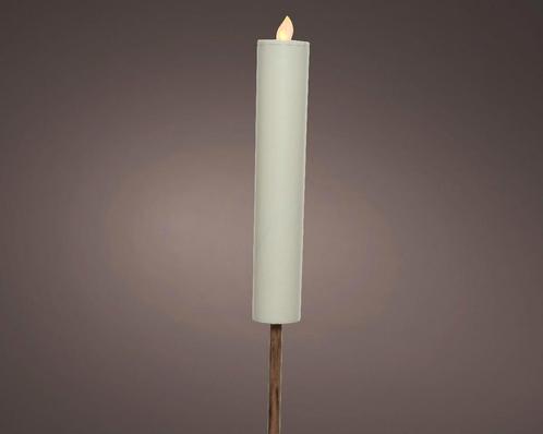 Ledfakkel solar lumineo led kaars met timer wit  4*90 cm /st, Hobby en Vrije tijd, Knutselen, Nieuw