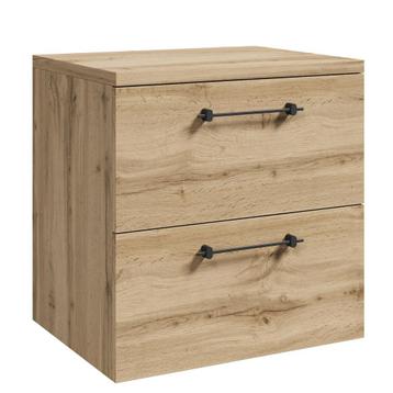 Badplaats Wastafelkast Muro 60 cm - Eiken - met Bovenblad beschikbaar voor biedingen