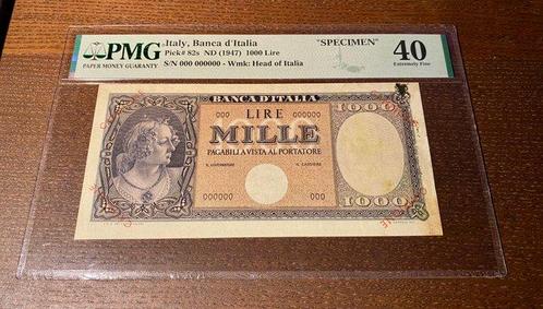Italië. - 1.000 Lire 1947 - CAMPIONE - Pick 82s, Postzegels en Munten, Munten | Nederland