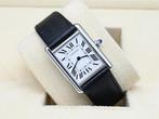 Cartier Tank Ref. WSTA0041 Year 2022 (Box & Papers), Handtassen en Accessoires, Horloges | Heren, Overige merken, Leer, Staal