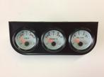 52mm meter set zwart met wit, Ophalen of Verzenden, Nieuw