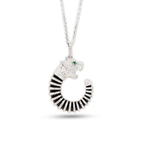 Panther necklace - 925 Argent - Collier et pendentif, Bijoux, Sacs & Beauté, Bijoux anciens