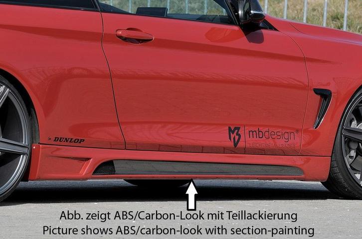 Rieger side skirt | BMW 4-Serie F32 / F33 2013- | ABS | Rech, Auto-onderdelen, Carrosserie, Nieuw, BMW, Verzenden