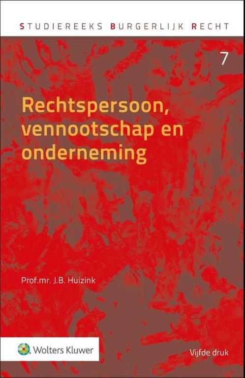 Rechtspersoon, vennootschap en onderneming / Studiereeks, Boeken, Wetenschap, Gelezen, Verzenden
