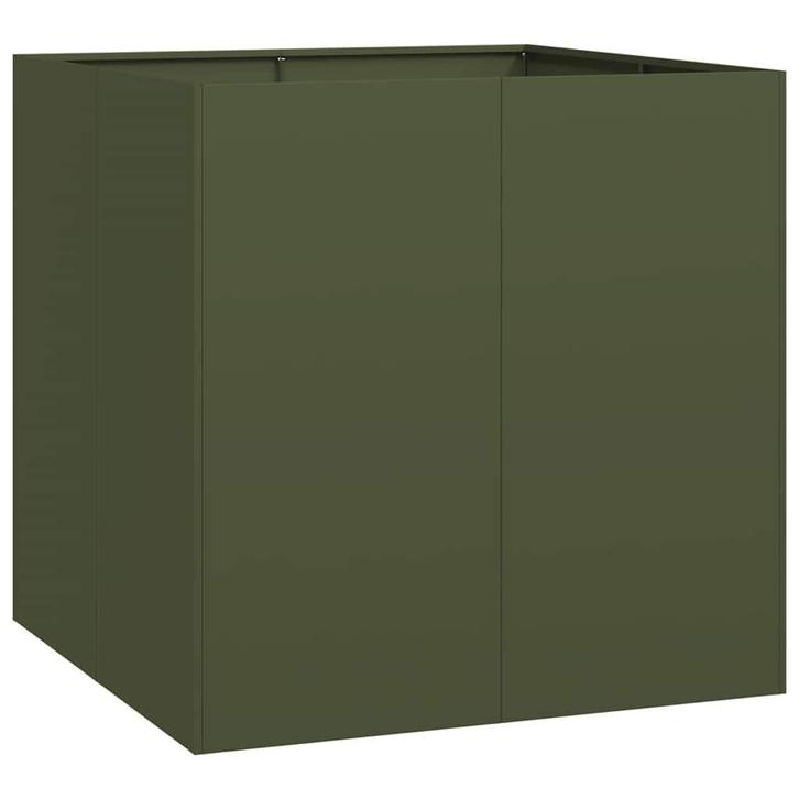 Stalen Plantenbak 80cm | Retour Deal, Tuin en Terras, Bloembakken en Plantenbakken, 60 cm of meer, 60 tot 100 cm, Vierkant, Nieuw