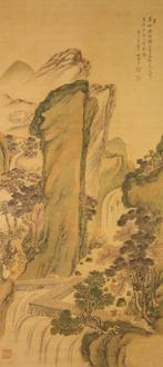 Large size literati landscape painting - Hoashi, Antiek en Kunst