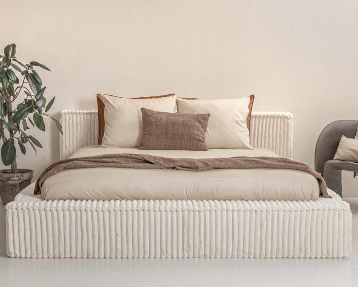 Adore Melody Pearl Beige Opbergboxspring, Huis en Inrichting, Slaapkamer | Boxsprings