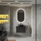 Badkamermeubelset BWS Linea | 60 cm | Mat Zwart, Doe-het-zelf en Bouw, Ophalen of Verzenden, Nieuw, Bad